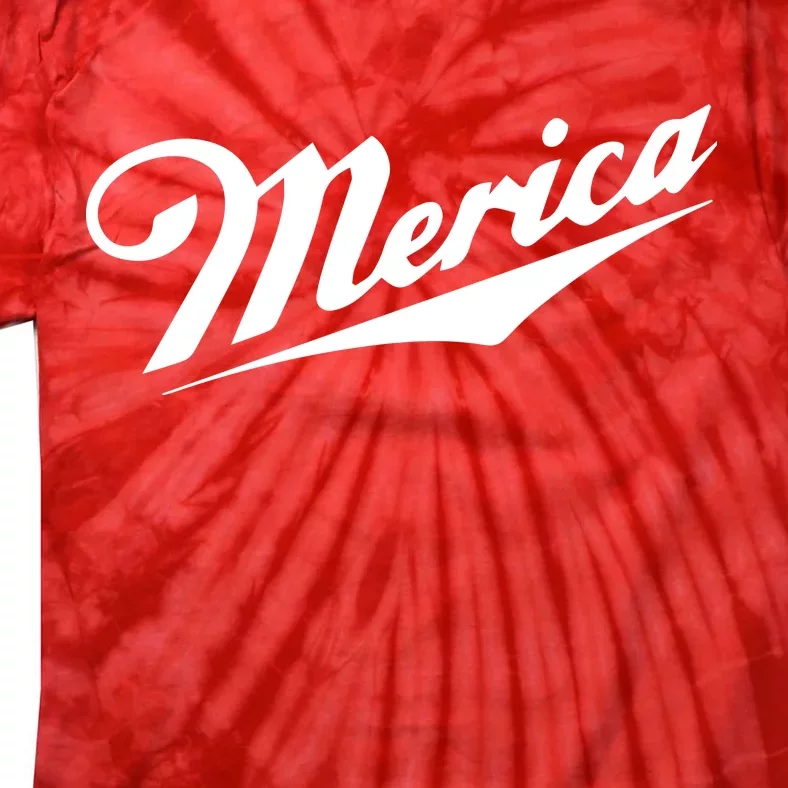 Merica Simple Logo Tie-Dye T-Shirt