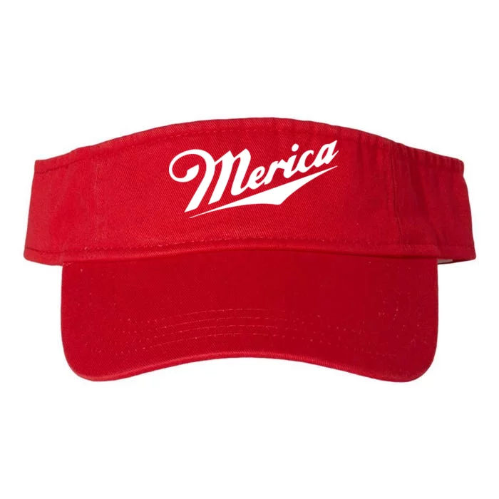 Merica Simple Logo Valucap Bio-Washed Visor