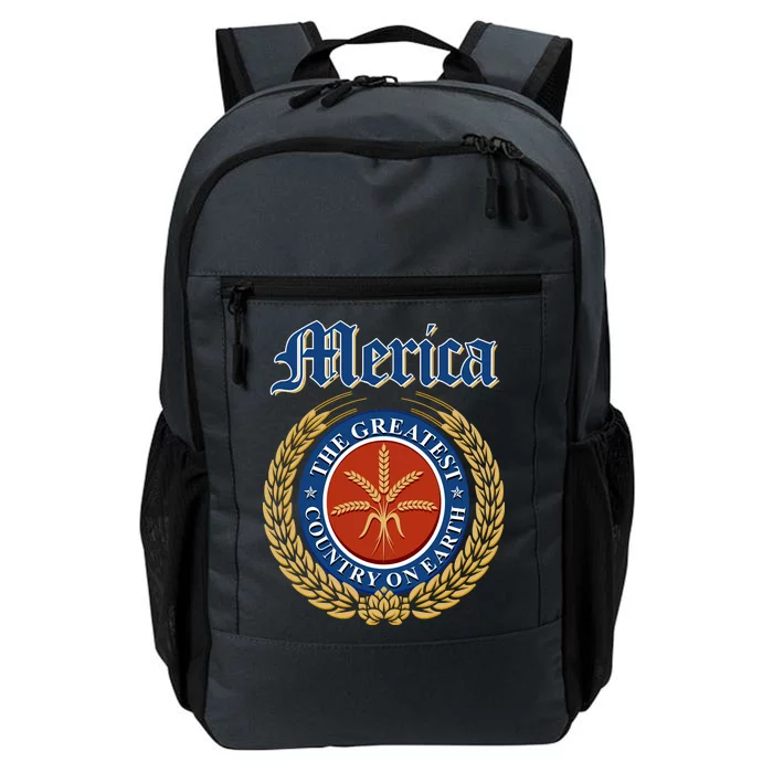 Merica The Greatest Country On Earth Beer Label Daily Commute Backpack