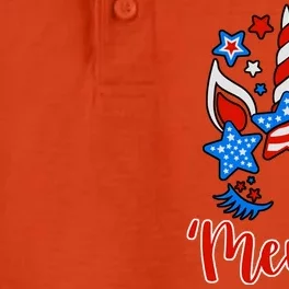 'Merica Unicorn Dry Zone Grid Performance Polo