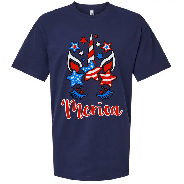 'Merica Unicorn Sueded Cloud Jersey T-Shirt