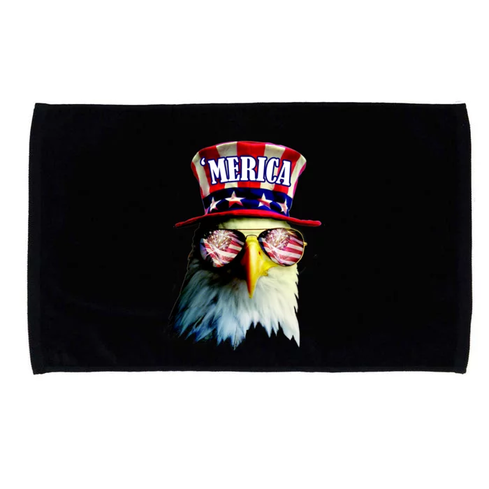 Merica USA Eagle Microfiber Hand Towel