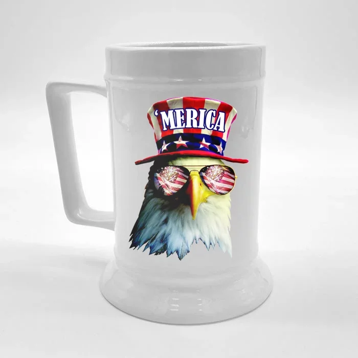 Merica USA Eagle Front & Back Beer Stein