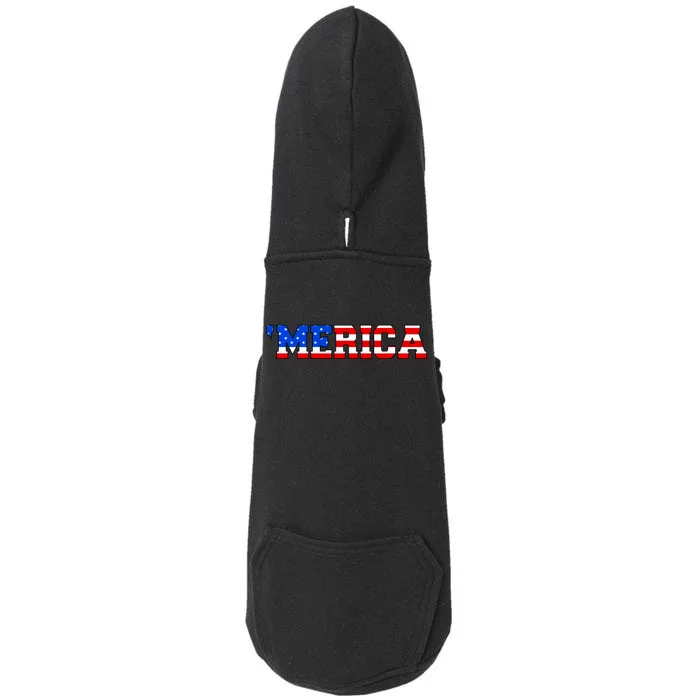 Merica USA Logo Doggie 3-End Fleece Hoodie