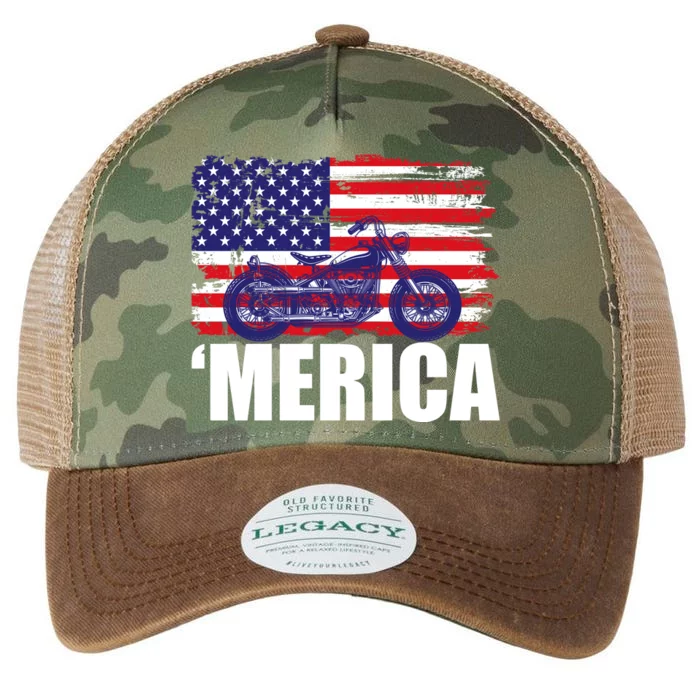 Merica USA Motorcycle Legacy Tie Dye Trucker Hat