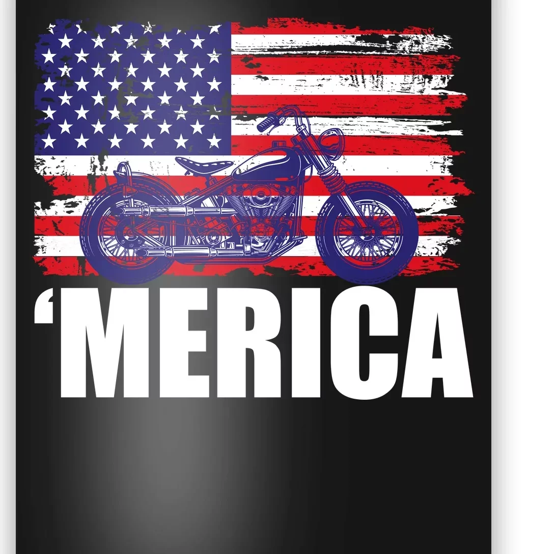 Merica USA Motorcycle Poster