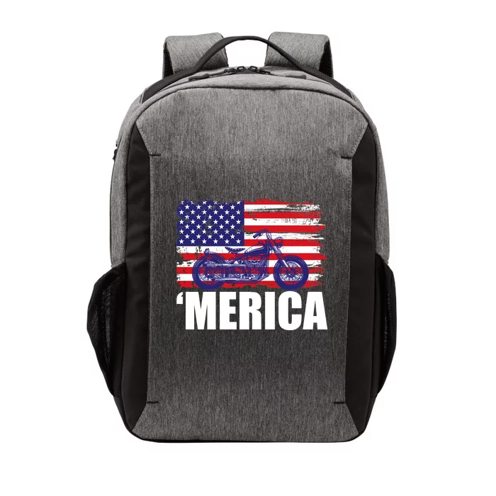 Merica USA Motorcycle Vector Backpack