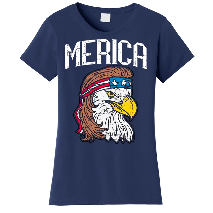 Merica Vintage Patriotic Bald Eagle Women's T-Shirt