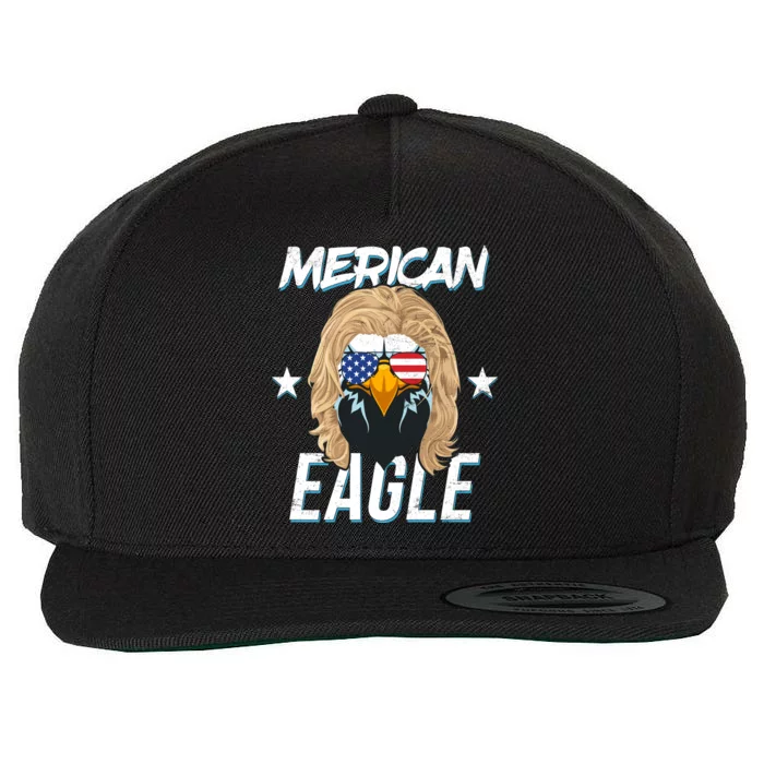 Merican Eagle Wool Snapback Cap