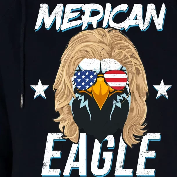 Merican Eagle Womens Funnel Neck Pullover Hood