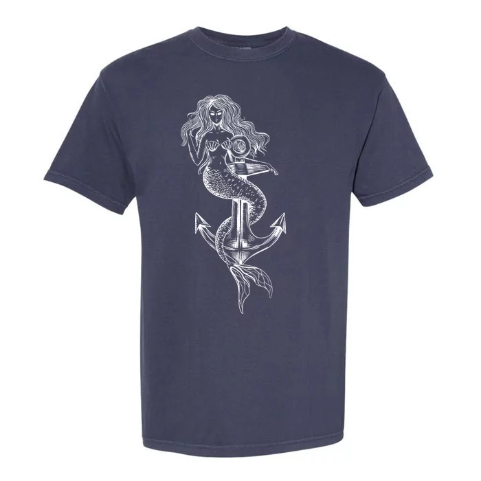 Mermaid Anchor Garment-Dyed Heavyweight T-Shirt