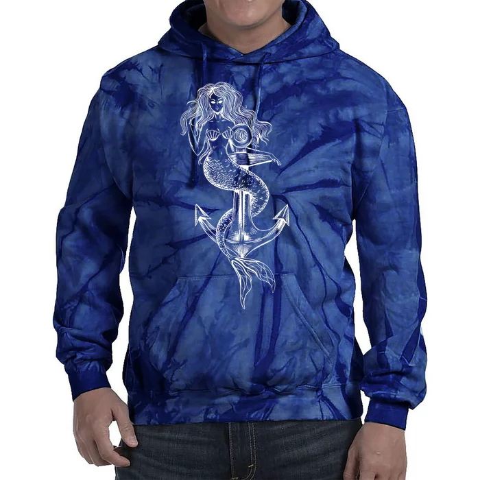 Mermaid Anchor Tie Dye Hoodie