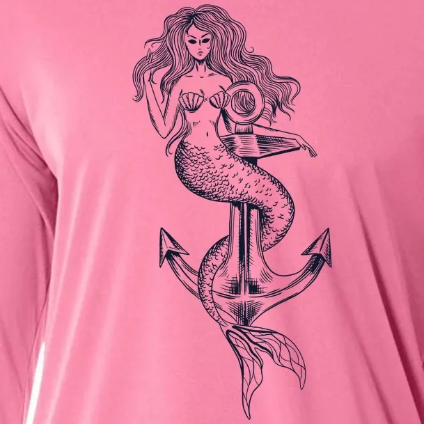 Mermaid Anchor Cooling Performance Long Sleeve Crew