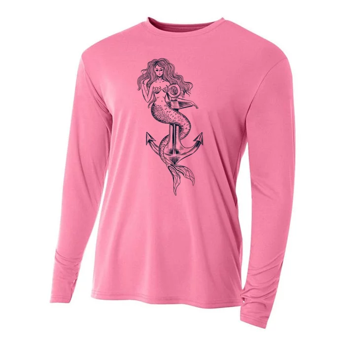 Mermaid Anchor Cooling Performance Long Sleeve Crew