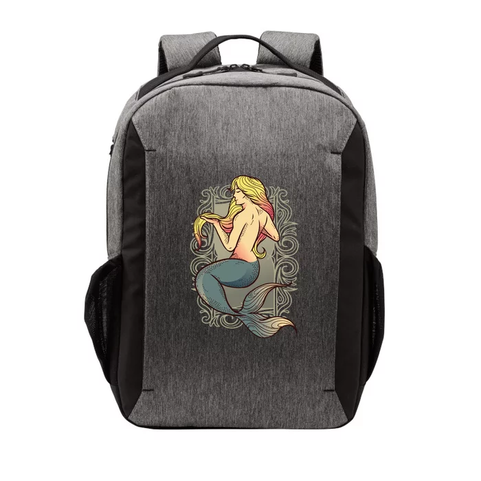 Mermaid Illustration Vector Backpack