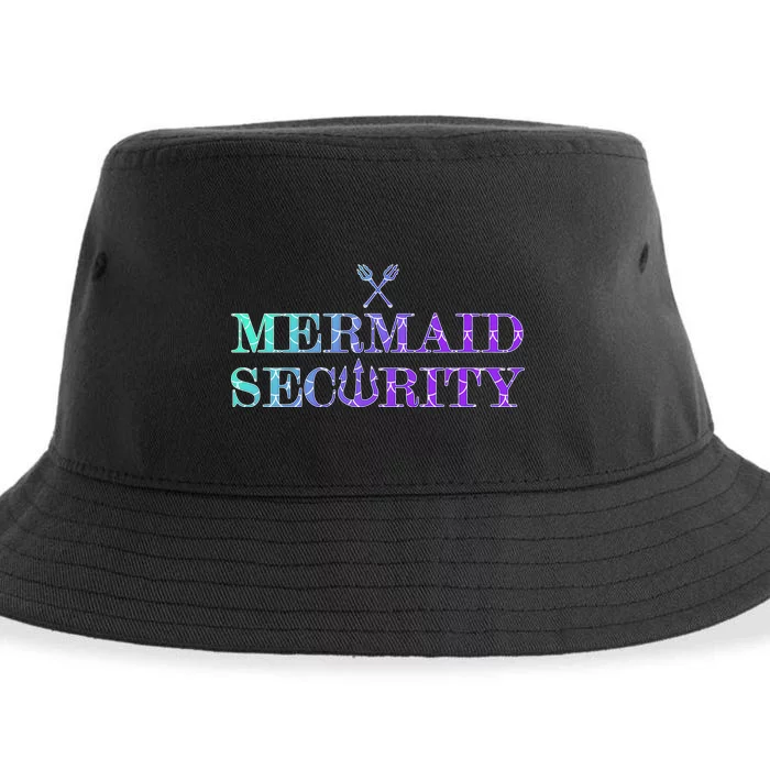 Mermaid Security Funny Sustainable Bucket Hat