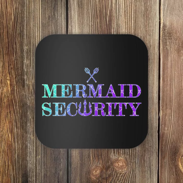 Mermaid Security Funny Coaster