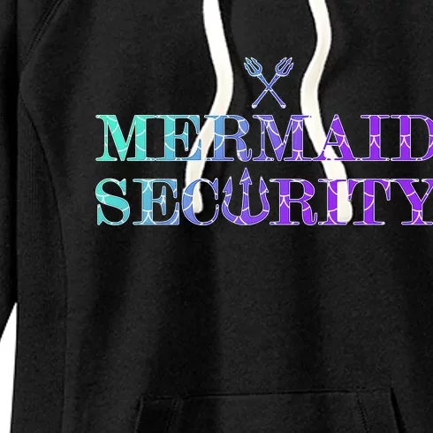 Mermaid Security Funny Women's Fleece Hoodie