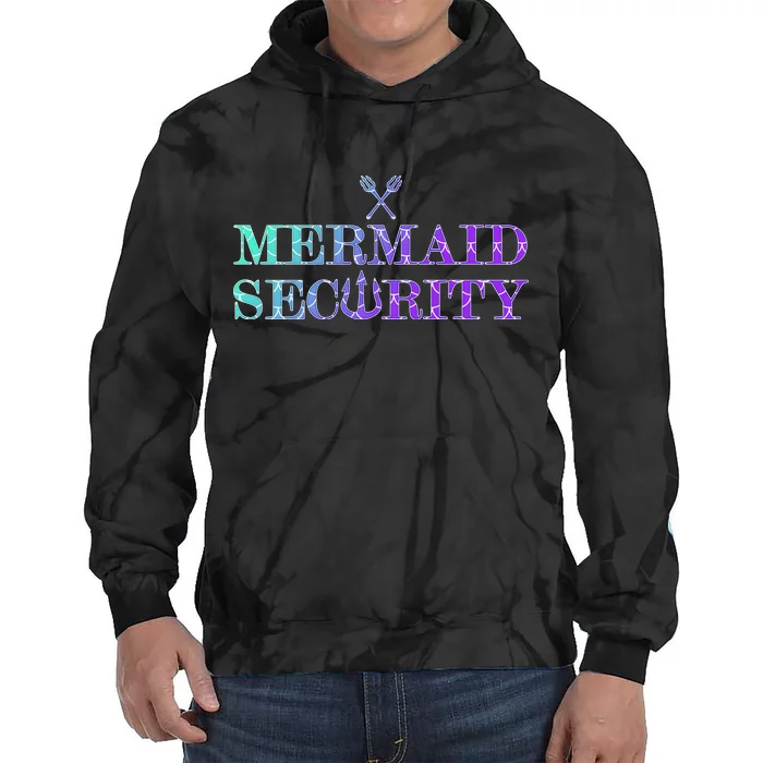 Mermaid Security Funny Tie Dye Hoodie