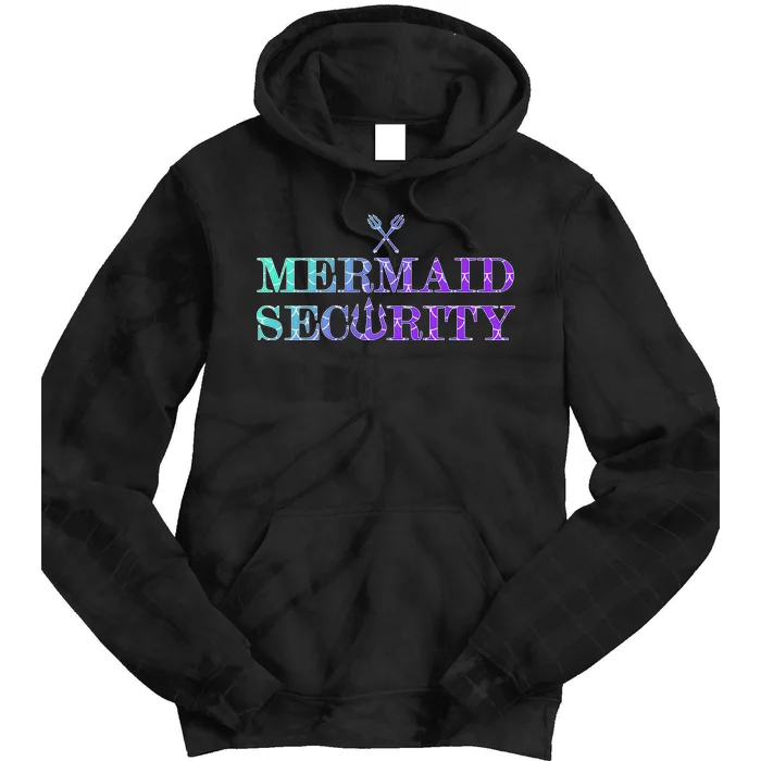 Mermaid Security Funny Tie Dye Hoodie