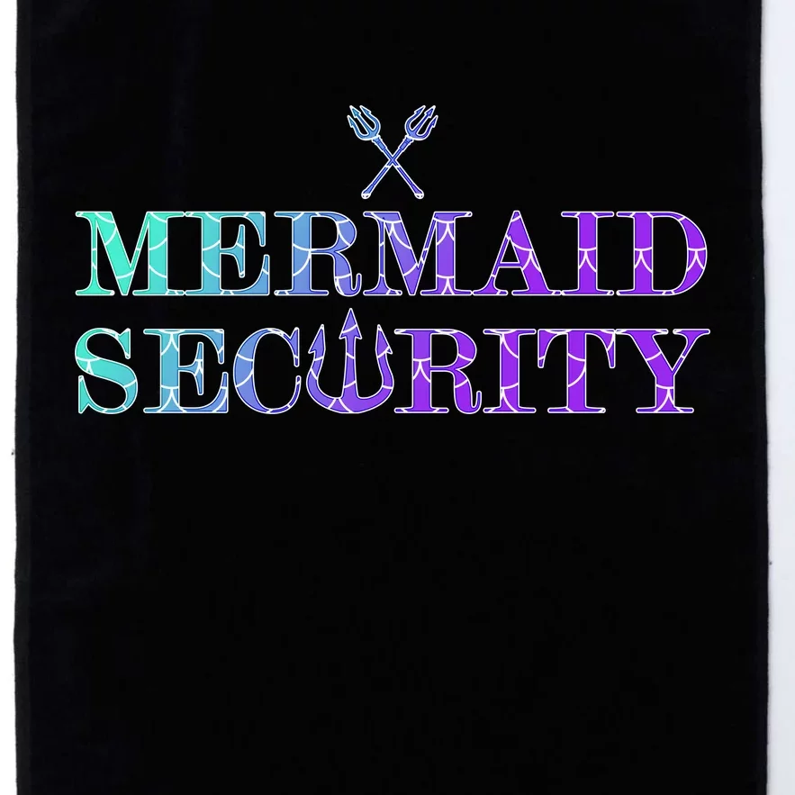 Mermaid Security Funny Platinum Collection Golf Towel