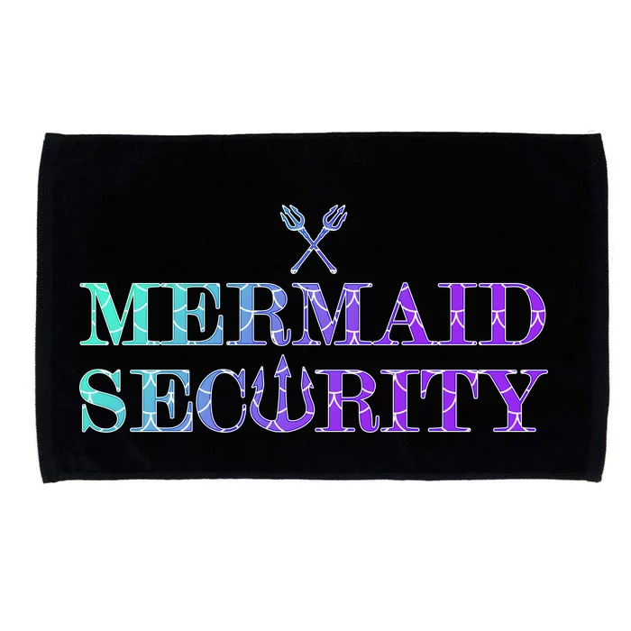 Mermaid Security Funny Microfiber Hand Towel