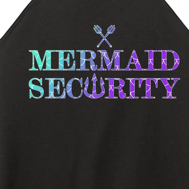 Mermaid Security Funny Women’s Perfect Tri Rocker Tank