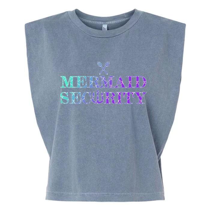 Mermaid Security Funny Garment-Dyed Women's Muscle Tee