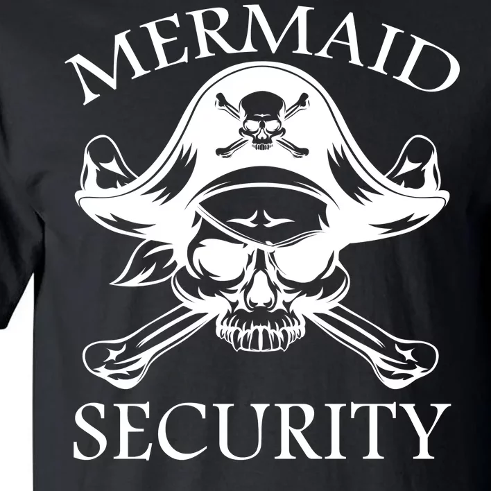 Mermaid Security Pirate Skull Tall T-Shirt