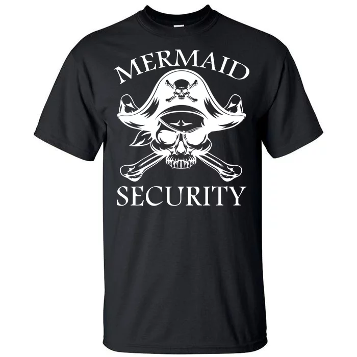 Mermaid Security Pirate Skull Tall T-Shirt