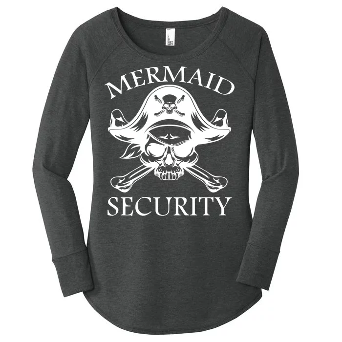 Mermaid Security Pirate Skull Women's Perfect Tri Tunic Long Sleeve Shirt