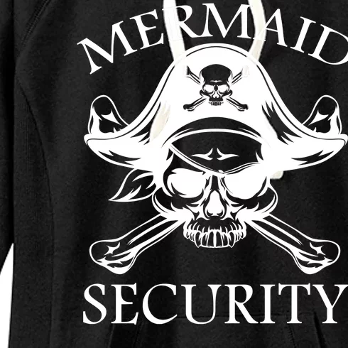 Mermaid Security Pirate Skull Women's Fleece Hoodie