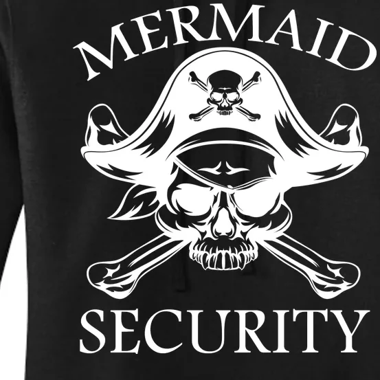 Mermaid Security Pirate Skull Women's Pullover Hoodie