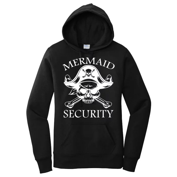 Mermaid Security Pirate Skull Women's Pullover Hoodie