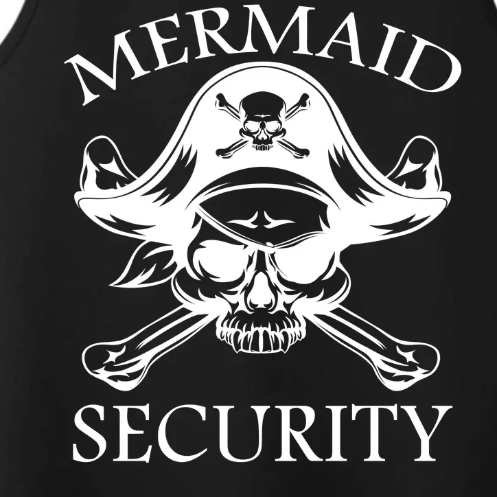 Mermaid Security Pirate Skull Performance Tank