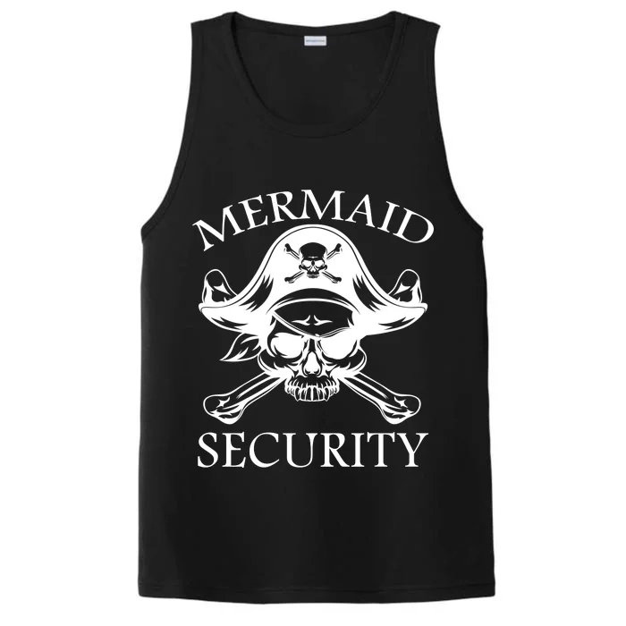 Mermaid Security Pirate Skull Performance Tank