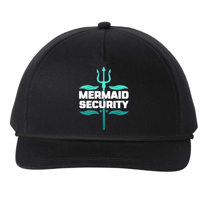 Mermaid Security Trident Snapback Five-Panel Rope Hat