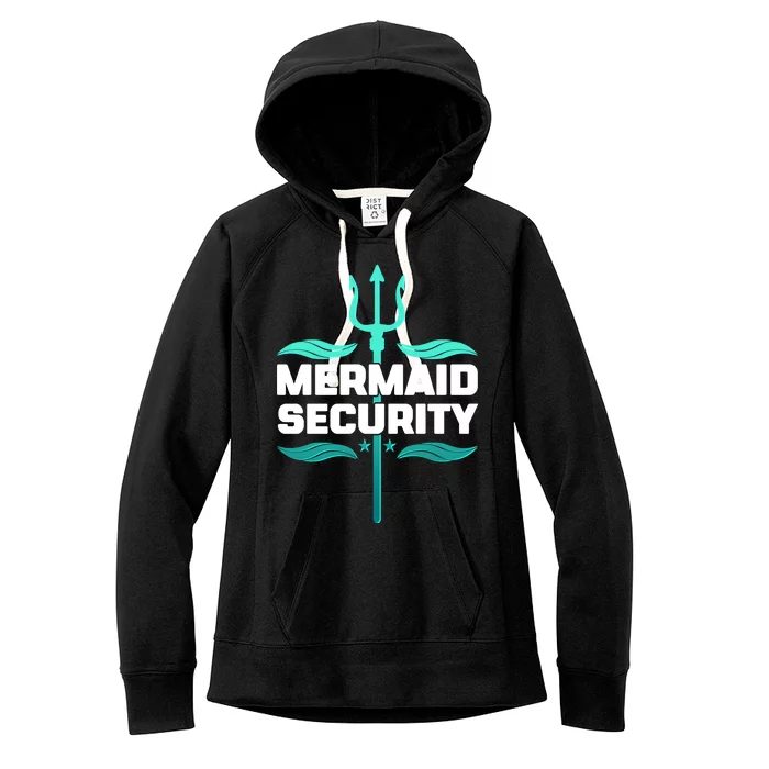 Mermaid Security Trident Women's Fleece Hoodie