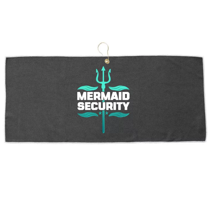 Mermaid Security Trident Large Microfiber Waffle Golf Towel