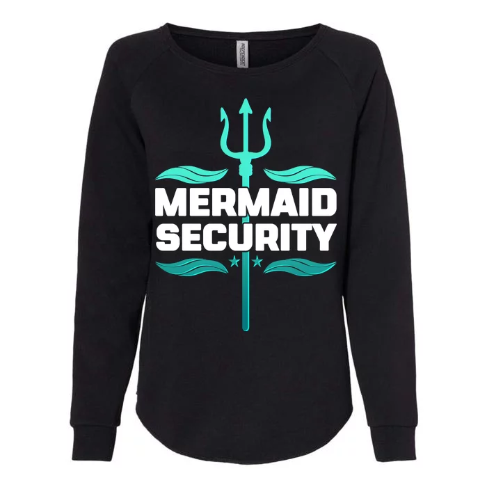 Mermaid Security Trident Womens California Wash Sweatshirt