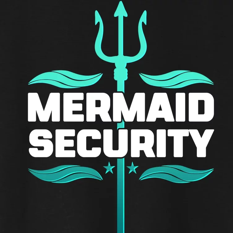 Mermaid Security Trident Women's Crop Top Tee