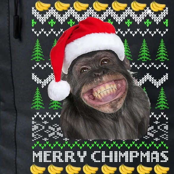 Merry Chimpmas Monkey Ugly Christmas Sweater Daily Commute Backpack