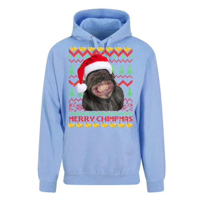 Merry Chimpmas Monkey Ugly Christmas Sweater Unisex Surf Hoodie