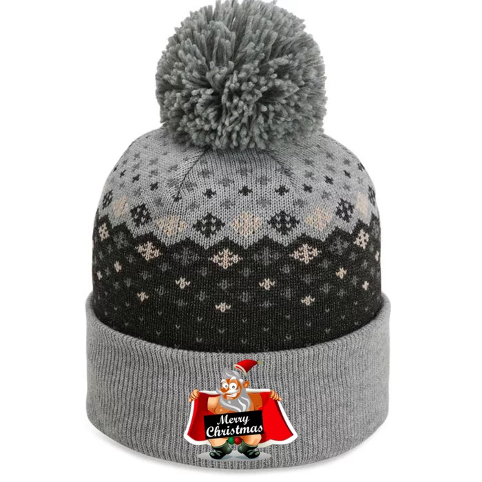 Merry Chrismas X-Mas Santa Bells The Baniff Cuffed Pom Beanie