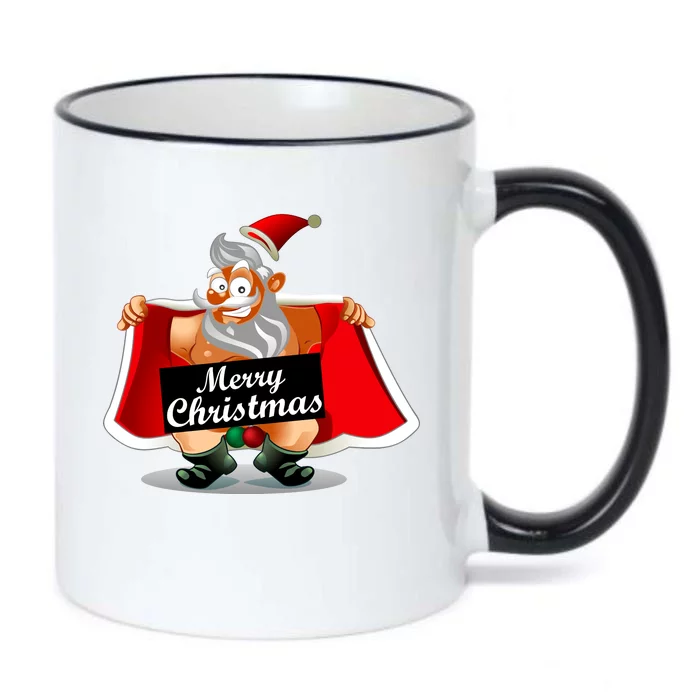 Merry Chrismas X-Mas Santa Bells Black Color Changing Mug