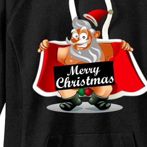 Merry Chrismas X-Mas Santa Bells Women's Fleece Hoodie