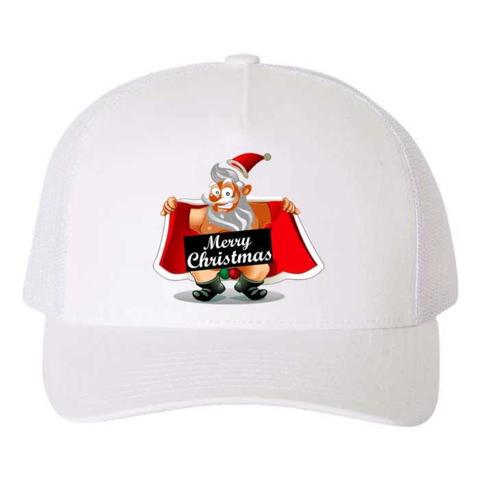 Merry Chrismas X-Mas Santa Bells Yupoong Adult 5-Panel Trucker Hat