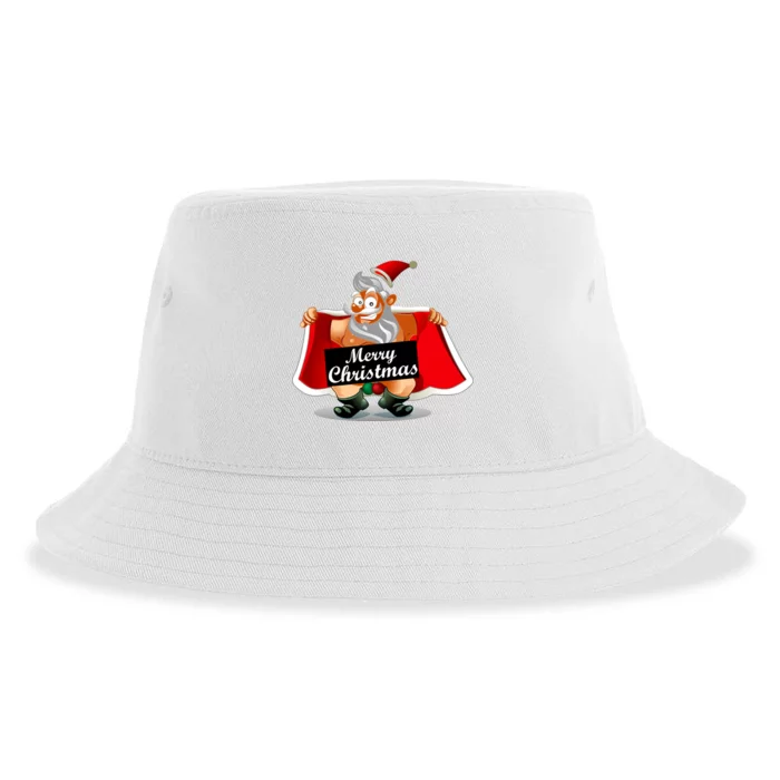 Merry Chrismas X-Mas Santa Bells Sustainable Bucket Hat