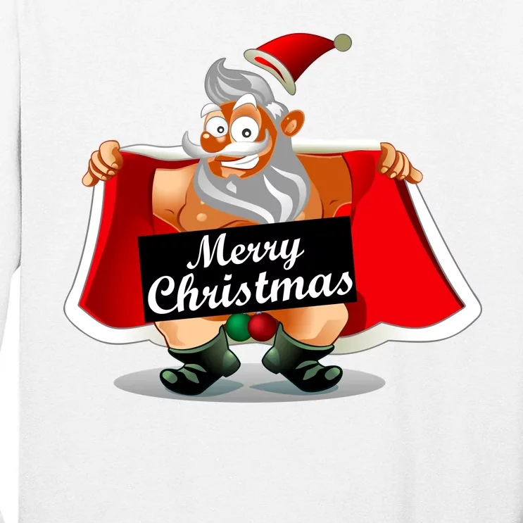 Merry Chrismas X-Mas Santa Bells Tall Long Sleeve T-Shirt