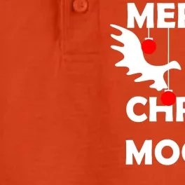 Merry Christ-Moose Dry Zone Grid Performance Polo